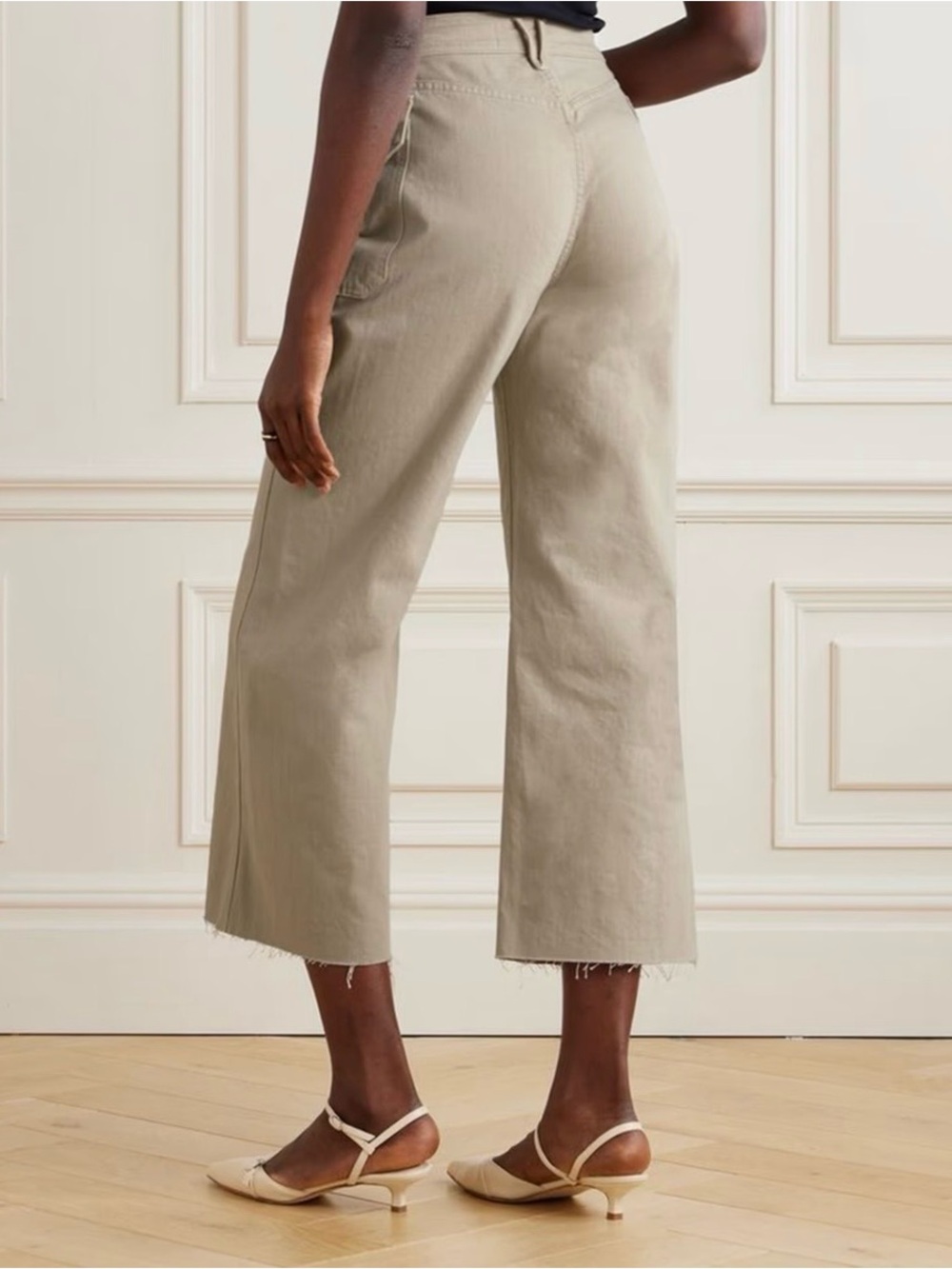 Veronica Beard Taylor High Rise Wide Leg Crop Jeans Size 28 - Picture 2 of 10